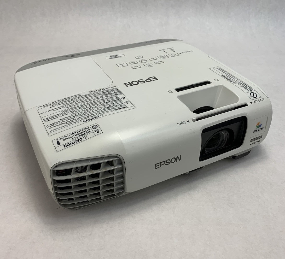 Epson PowerLite W29 H690A LCD Lamp Projector 155 Lamp Hours - No Remote0