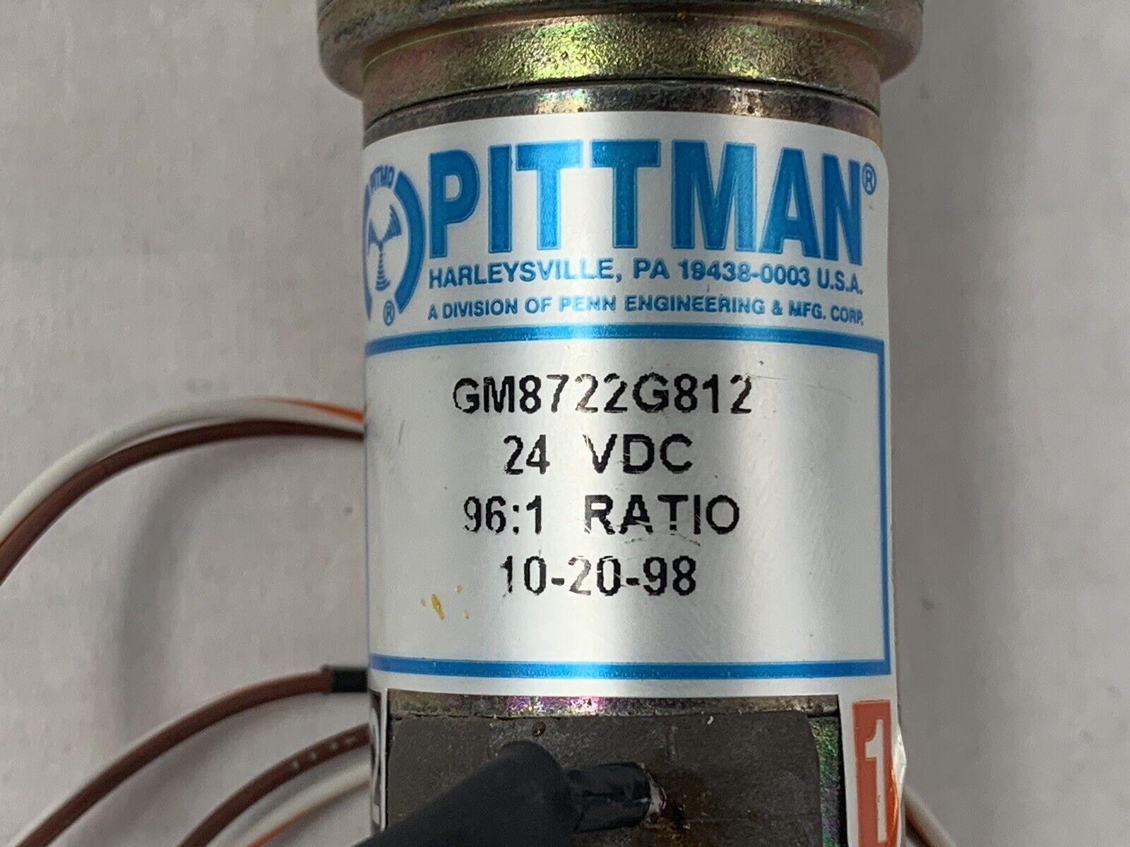 Pittman GM8722G812 96:1 Ratio 24VDC