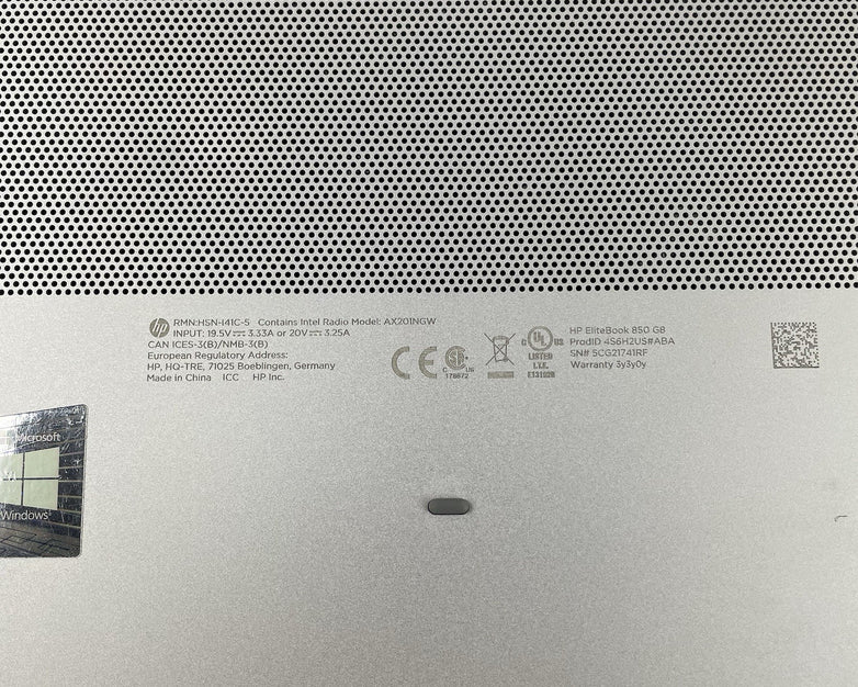 HP EliteBook 850 G8 15.6" i7-1185G7 3.00 GHz 8 GB RAM No SSD/OS/AC/Batt
