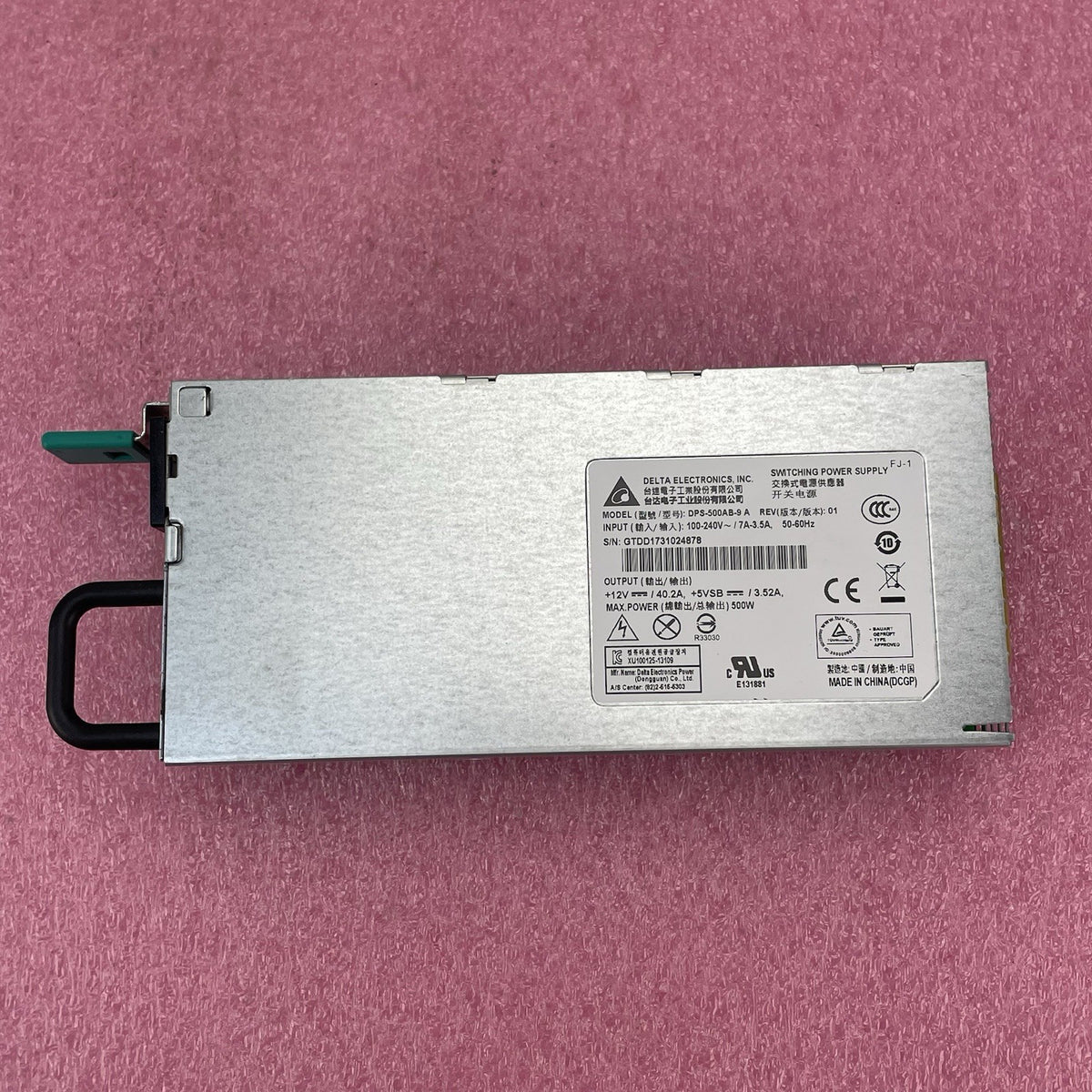 Delta Electronics DPS-500AB-9 A 500W - Untested4