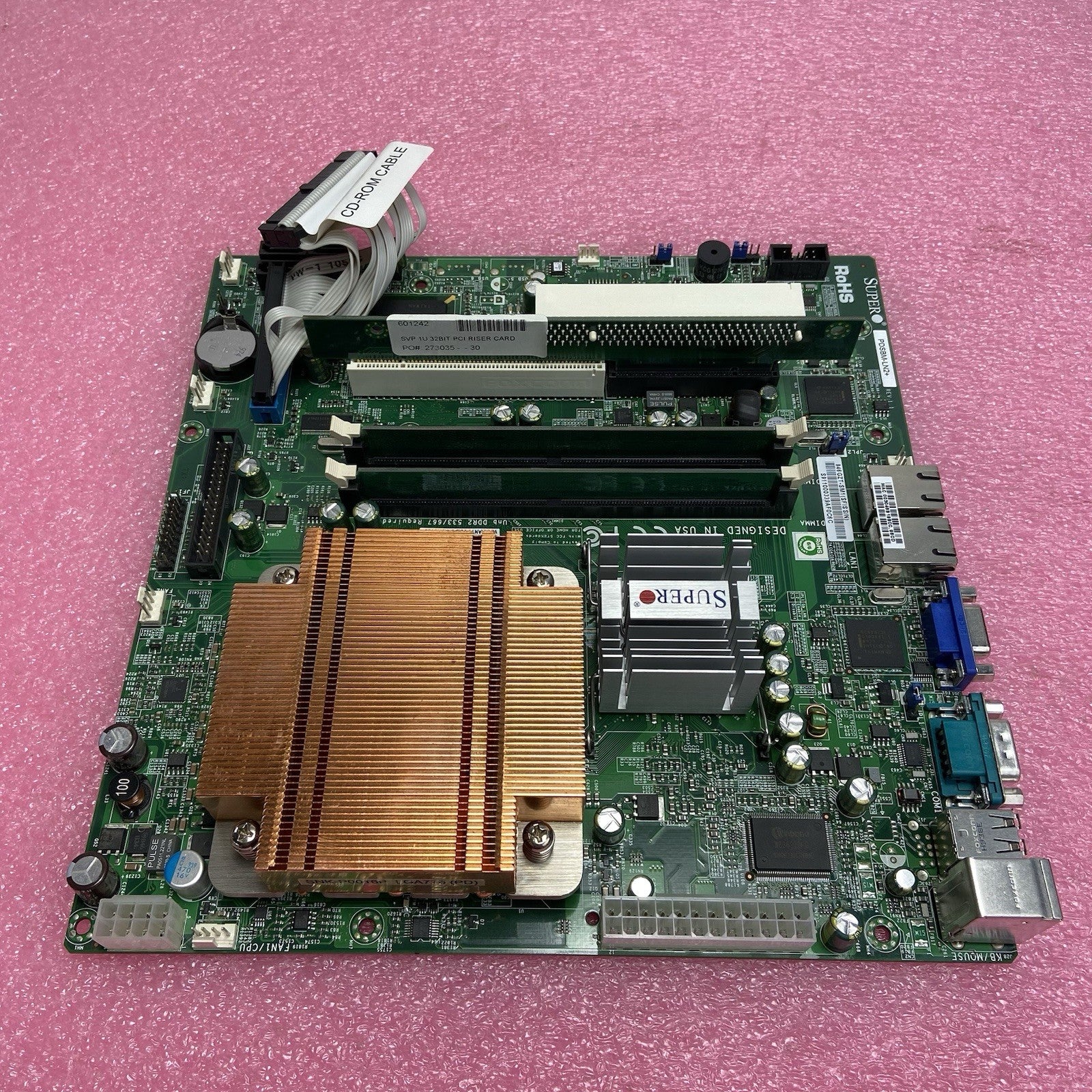 SuperMicro PDSBM-LN2+ Motherboard Intel Pentium Dual E2220 2.4GHZ 2GB RAM3