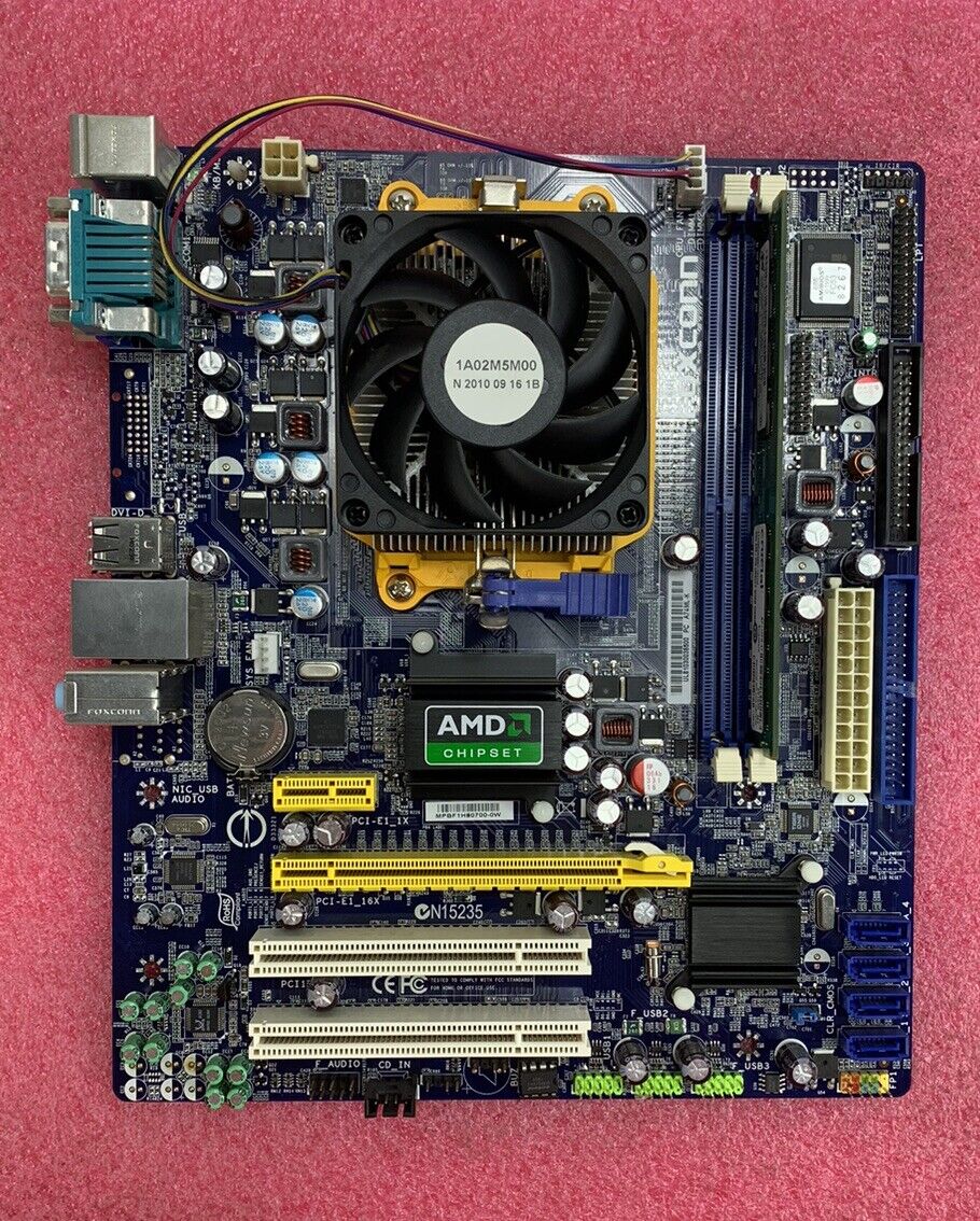 Foxconn A74ML-K Motherboard AMD Sempron 140 2.7GHz 2GB RAM w/Shield