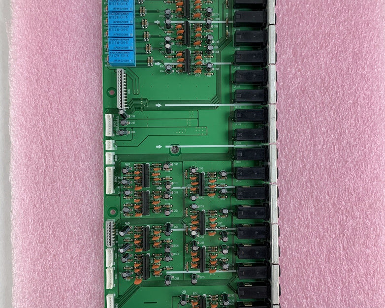 Yamaha M2500 XW217 Mixing Console Back Panel Input/Output Jacks And Sub Board