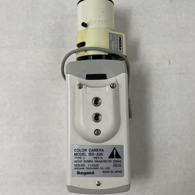 Ikegami ISD-A20 Color Security Camera 1/3" 2.7-12mm Lens For Parts or Repair