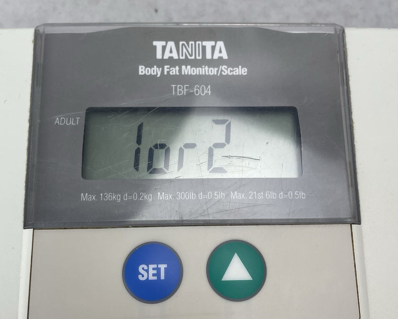 Tanita TBF-604 Body Fat Monitor Scale Power Tested