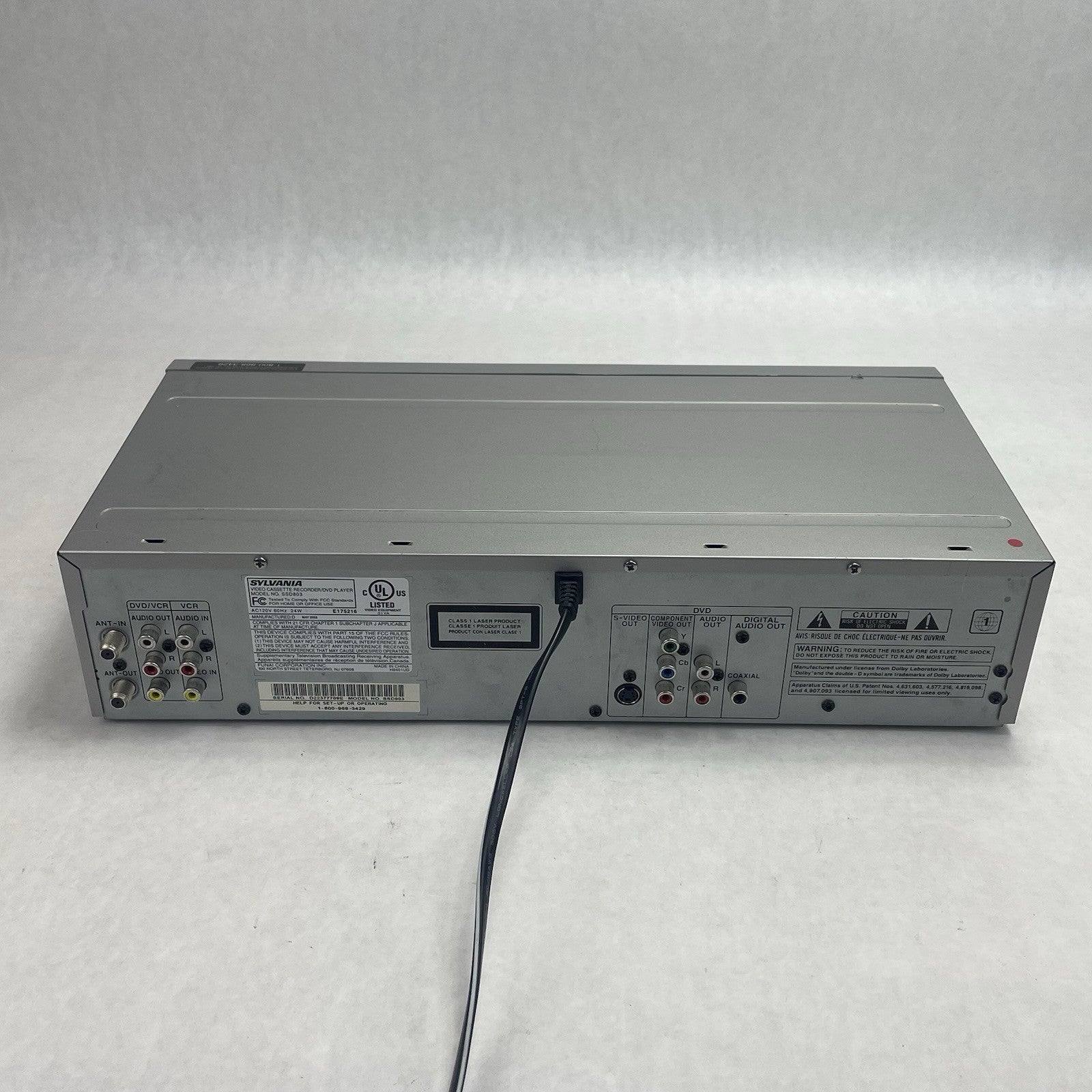 Sylvania SSD803 Video Cassette Recorder & DVD/ CD Player No Remote Tested6