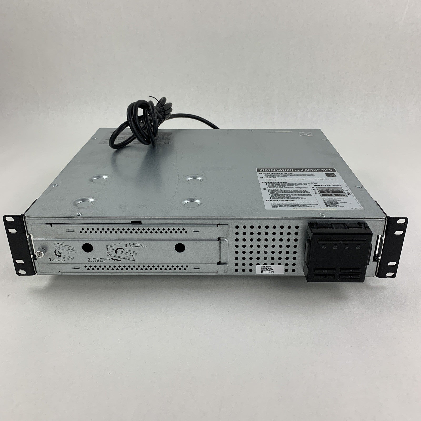 APC SMT750RM2U Line Interactive Rackmount Smart-UPS  No Battery Tested