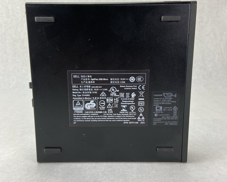Dell Optiplex 3080 MFF Intel Core i5-10500T 2.3GHz 8GB RAM No AC/HDD/OS