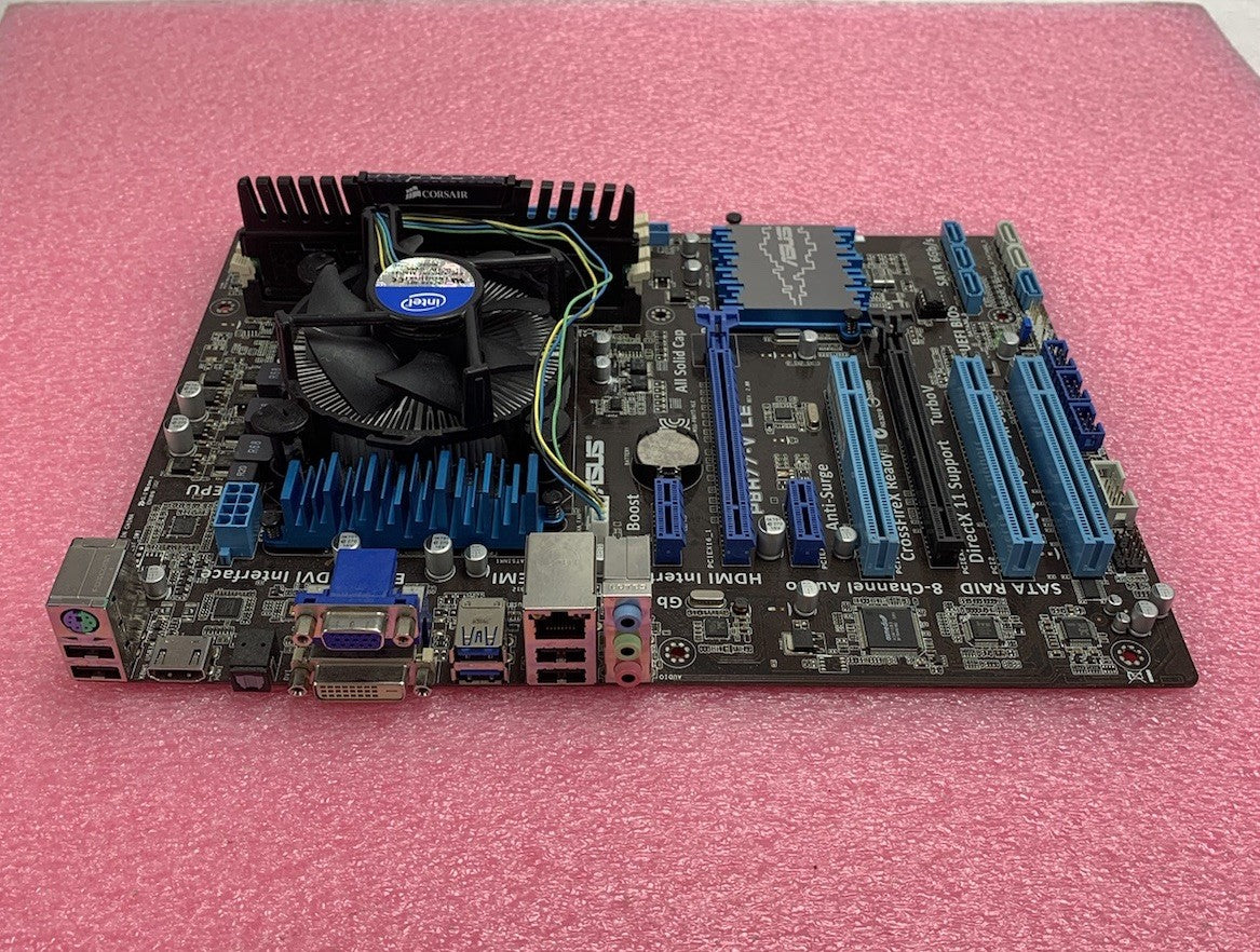Asus P8H77-V LE Motherboard Intel Core i7-3770 3.4GHz 4GB RAM No Shield