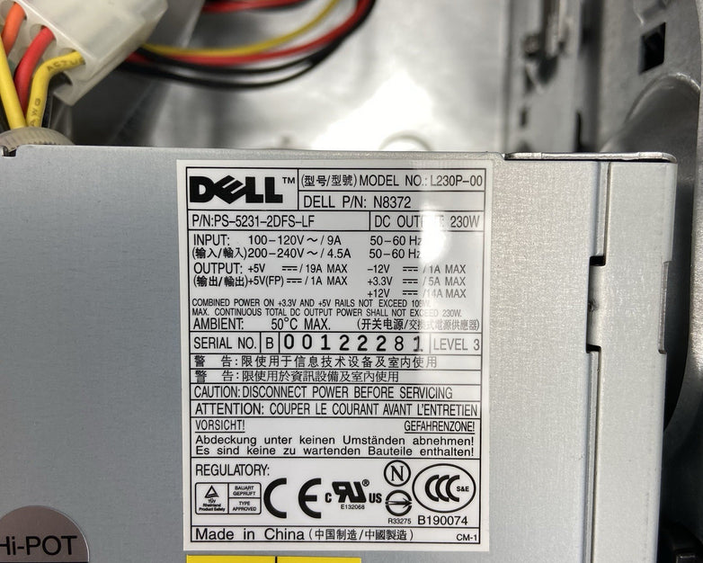 Dell Optiplex GX520 MT Intel Pentium 4 3GHz 4GB RAM No HDD No OS