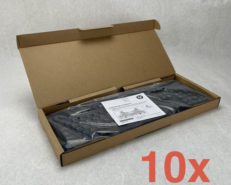 HP KB57211 Desktop USB Black 724720-001 672647-003 In Box Lot of 10