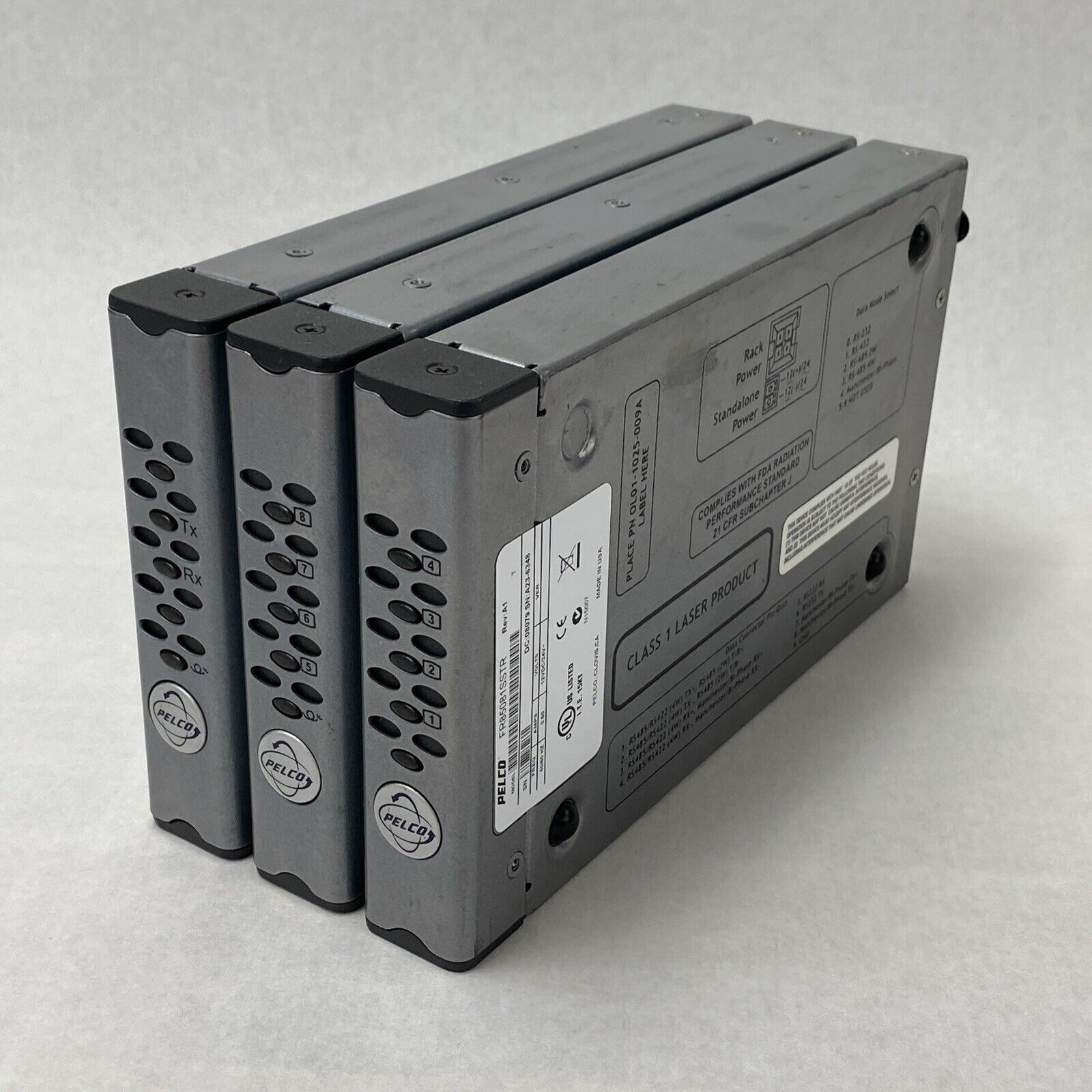 Pelco FT85081SSTR 8 Channel Video TX Single Mode Fiber Transmitter