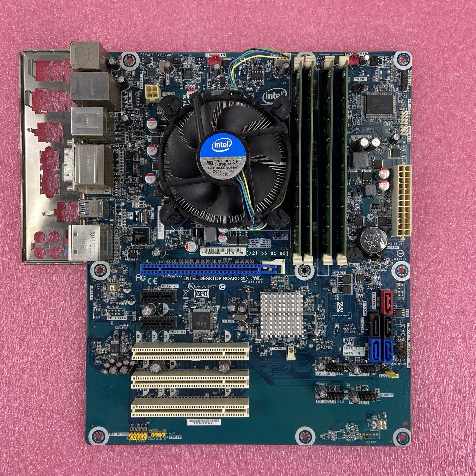 Intel DH67CL Motherboard Intel Core i7-2600 3.4GHz 16GB RAM w/Shield5