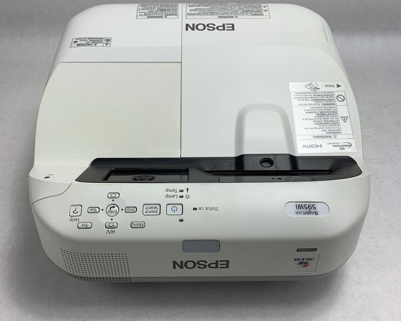 Epson H599A BrightLink 595Wi LCD Lamp Projector 38 Lamp Hours No Remote