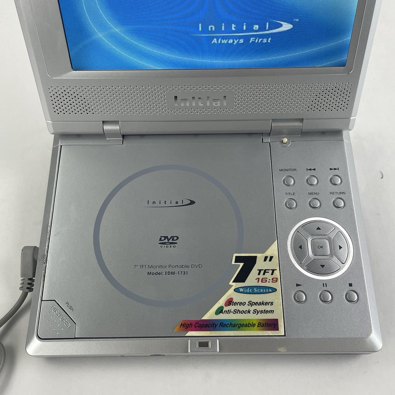 Initial IDM-1731 Portable DVD Player (7") Tested with AC Adapter2