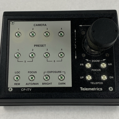 Telemetrics CP-ITV-D300 Camera Control Panel No AC Adapter Untested