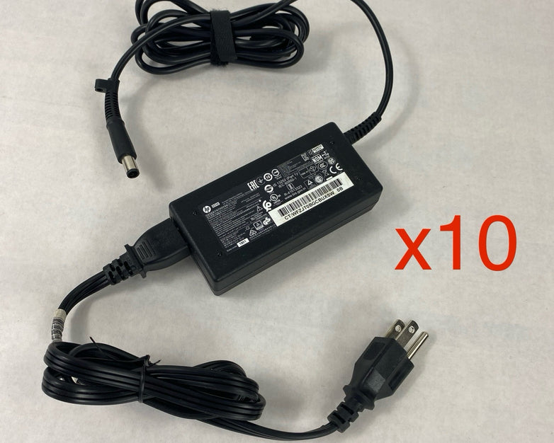HP TPC-CA58 65W 19.5V 3.33A 7.4mm Barrel Charger AC Adapter (Lot of 10)