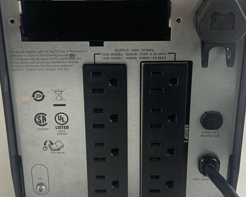 APC SMT1000 Smart-UPS 1000 120V 700W 8 Outlet LCD Tested No Battery