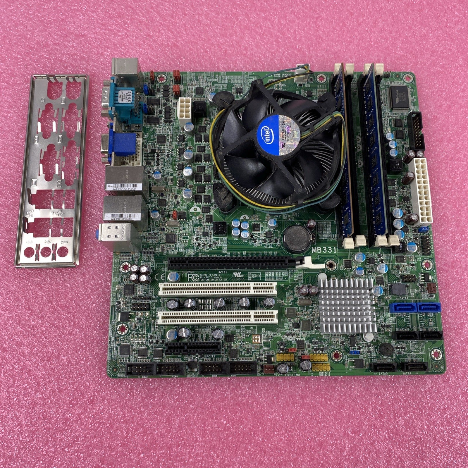 DFI MB331 Motherboard Intel Core i5-3470 3.2GHz 16GB RAM w/ Shield