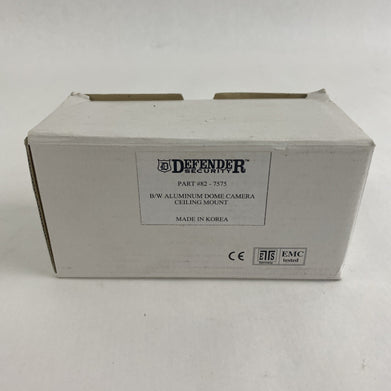 Defender 82-7575 B/W Aluminum Pinhole Dome Camera Ceiling Mount Untested