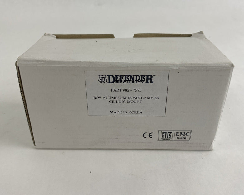 Defender 82-7575 B/W Aluminum Pinhole Dome Camera Ceiling Mount Untested