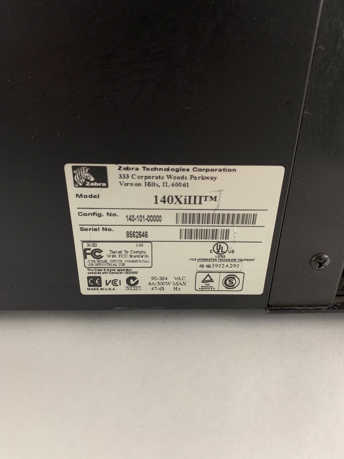 Zebra 140Xi III Label Thermal Printer 200 DPi Tested Self Serial and Network