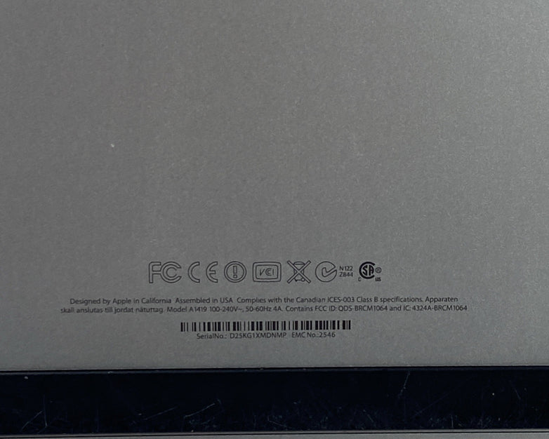 Apple A1419 iMac 2012 27" 3.2GHz i5 32GB RAM 3TB Fusion os10.13.6