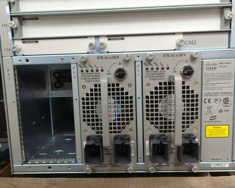 Pair of Cisco Nexus 7000 N7K-C7010 10-Slot Switch Chassis No Modules No Cables