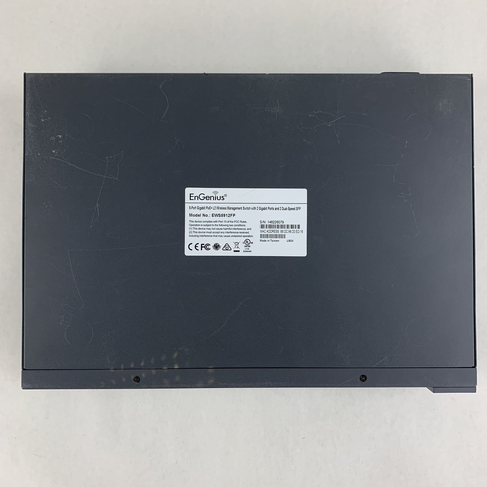 EnGenius EWS5912FP Network 8Port Gigabit Switch Tested Reset