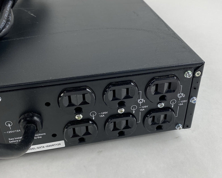 Vertiv Liebert GXT4-1500RT120 Battery Backups Tested - No Batteries Network Card