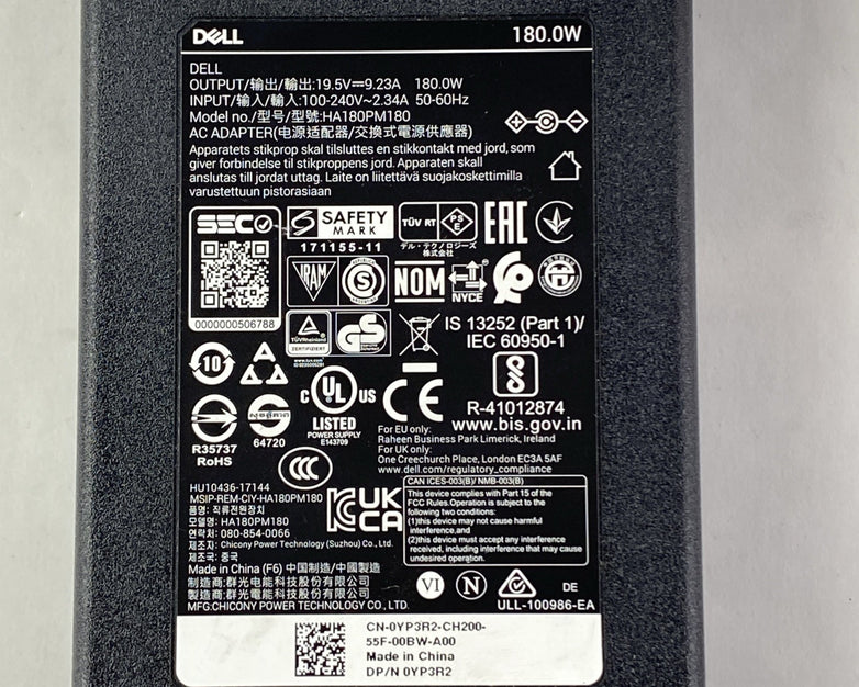 Dell K23A USB-C Docking Station w/ AC Adapter HA180PM180