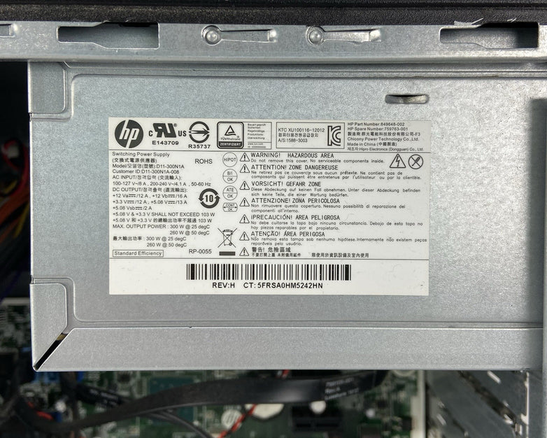 HP ProDesk 400 G3 MT Intel Core i5-6500 3.2GHz 8GB RAM No HDD No OS