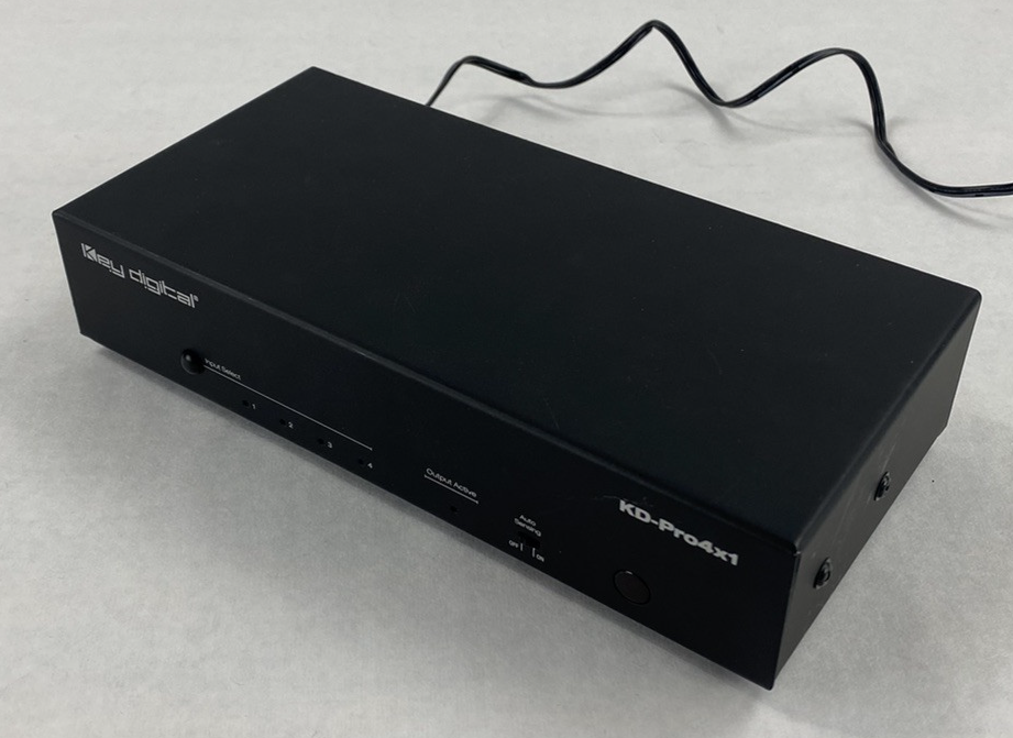 Key Digital KD-Pro4x1 HDMI Video Switcher No AC Adapter Power Tested