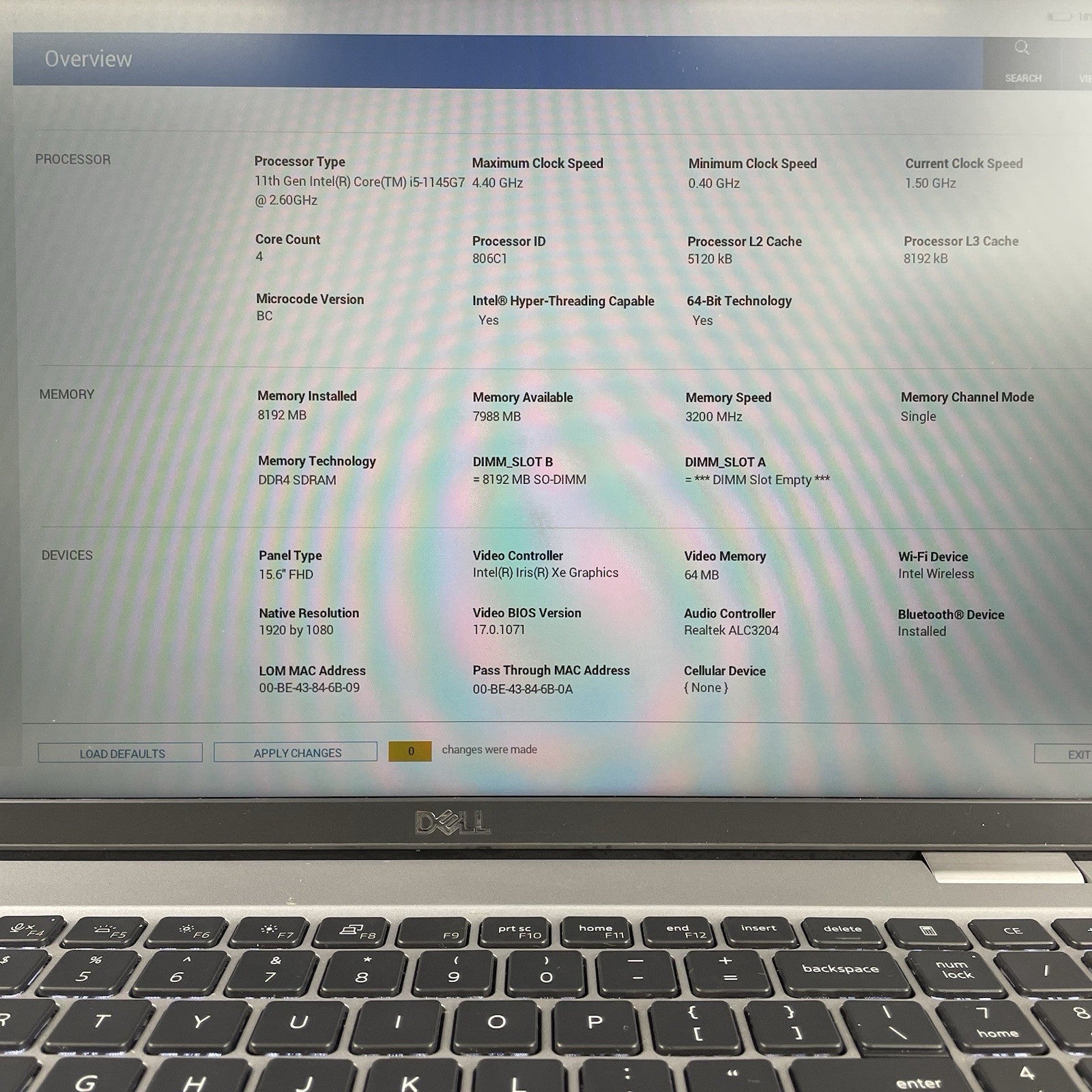 Dell Latitude 5520 15.6" i5-1145G7 2.60GHz 8GB RAM No SSD/OS/AC- Scratched Paint3