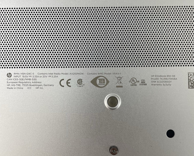 HP EliteDesk 850 G6 15.6" i5-8365U 1.60 GHz 16 GB RAM No SSD/OS/AC - READ