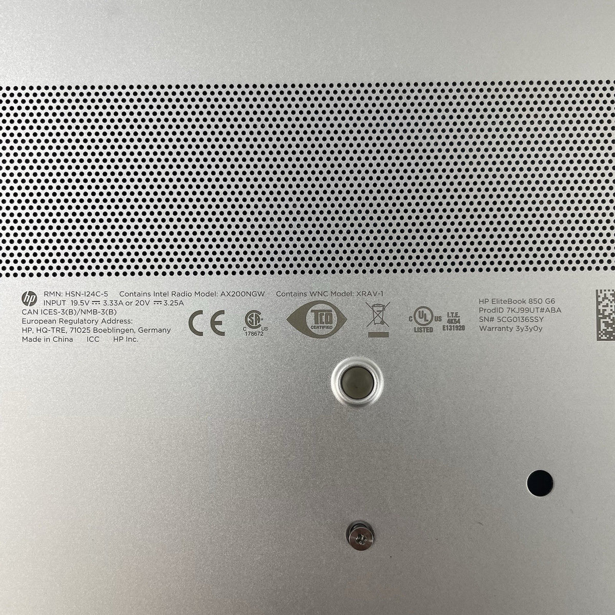HP EliteDesk 850 G6 15.6" i5-8365U 1.60 GHz 16 GB RAM No SSD/OS/AC - READ15