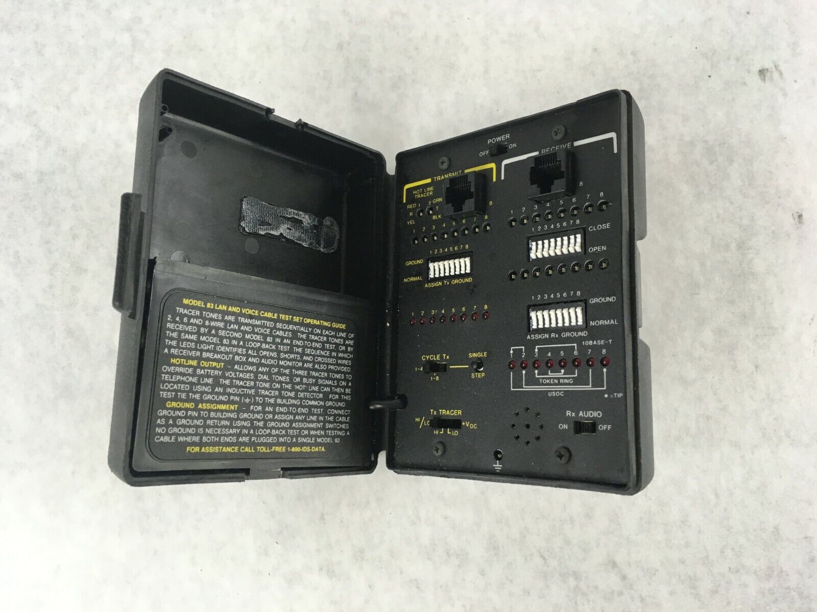 International Data Sciences The Lineman Model 83 Lan Voice Cable Test Set