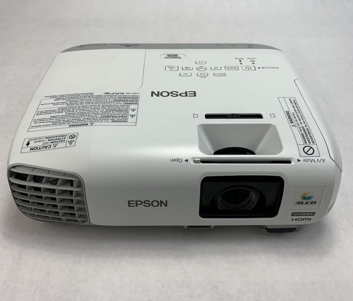 Epson PowerLite W29 H690A LCD Lamp Projector 2334 Lamp Hours - No Remote1