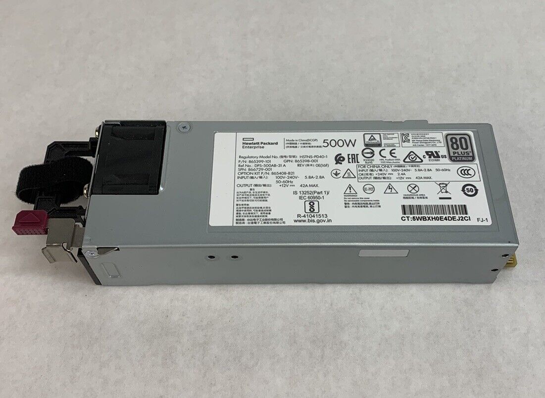 HP HSTNS-PD40-1 500W Power Supply 865399-101