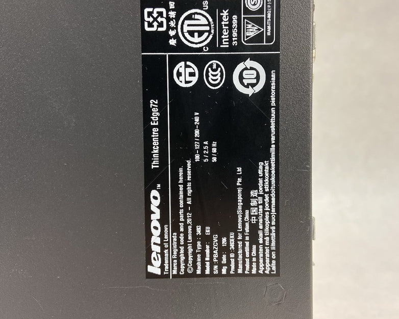 Lenovo ThinkCentre Edge72 SFF Intel Pentium G640 2.8GHz 4GB RAM No HDD No OS