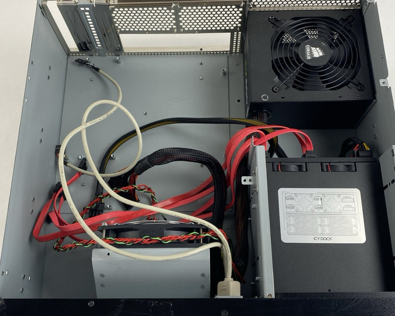 Unbranded 3U MATX Bare Bones Computer Chassis With Corsair CX600 Power Supply