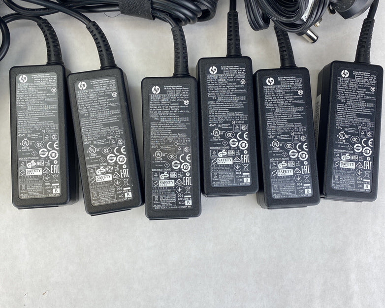 Lot of 6 HP 744481-003 adapter charger power supply 7.4mm*5.0mm 45W 19.5V 2.31A