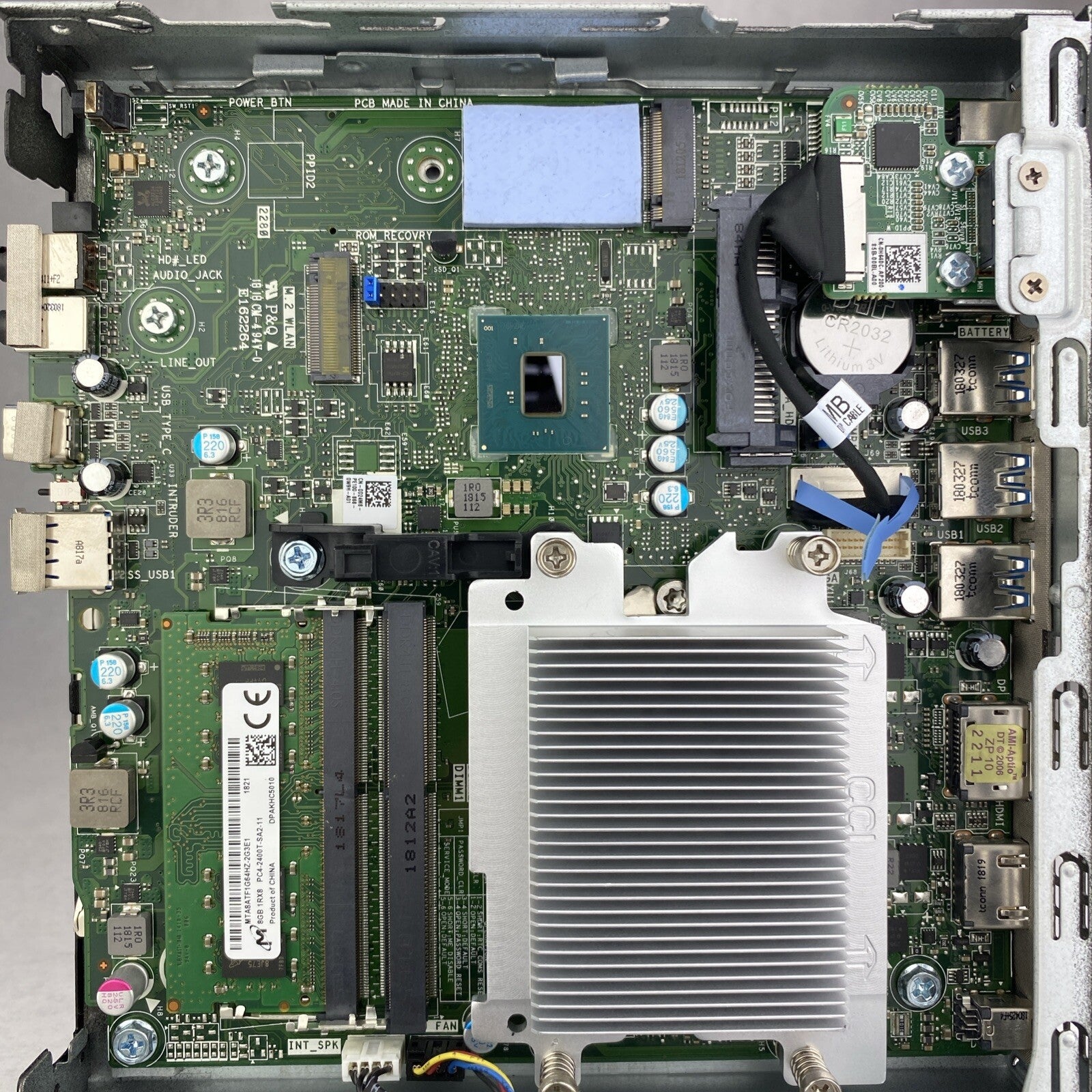 Dell Optiplex 7050 Micro Intel Quad Core i5-7500T 2.70GHz 1x8GB RAM No AC HDD OS