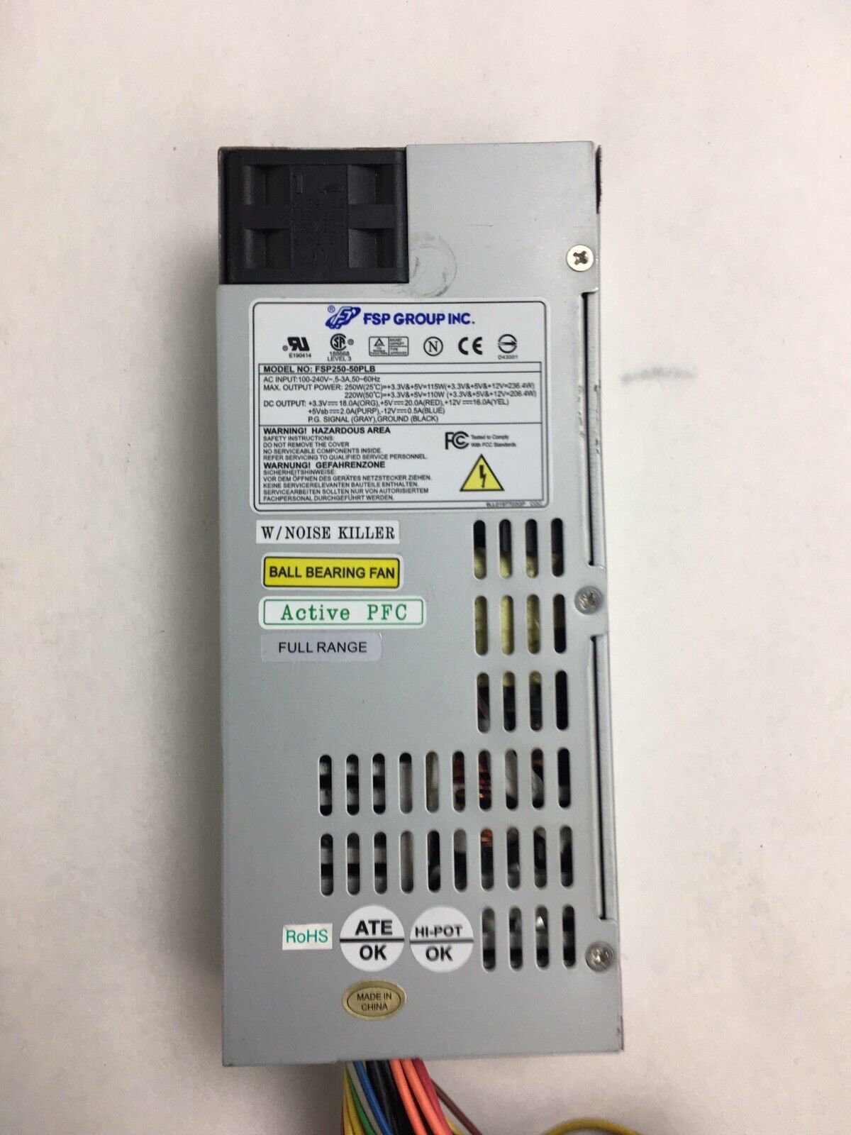 FSP Group FSP250-50PLB  9PA2509033 100-240V - 5-3A 50-60Hz Power Supply Tested