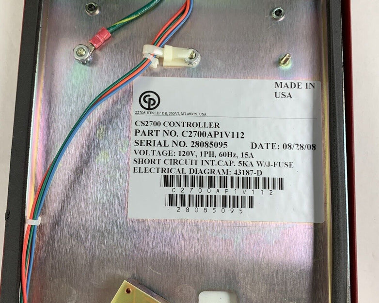 CP TechMotive CS2700AP1V112 Tool Controller CS2700 Parts and Repair