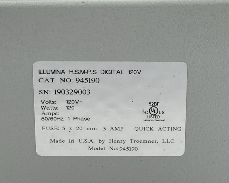 Illumina 945190 Heavy Duty High Speed Microplate Shaker