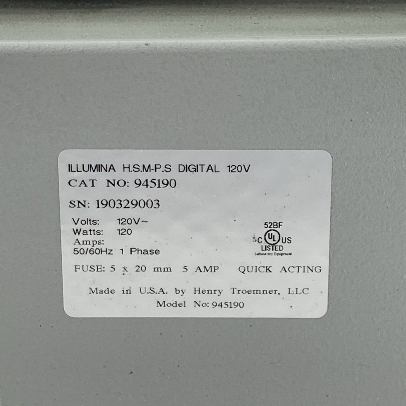 Illumina 945190 Heavy Duty High Speed Microplate Shaker9