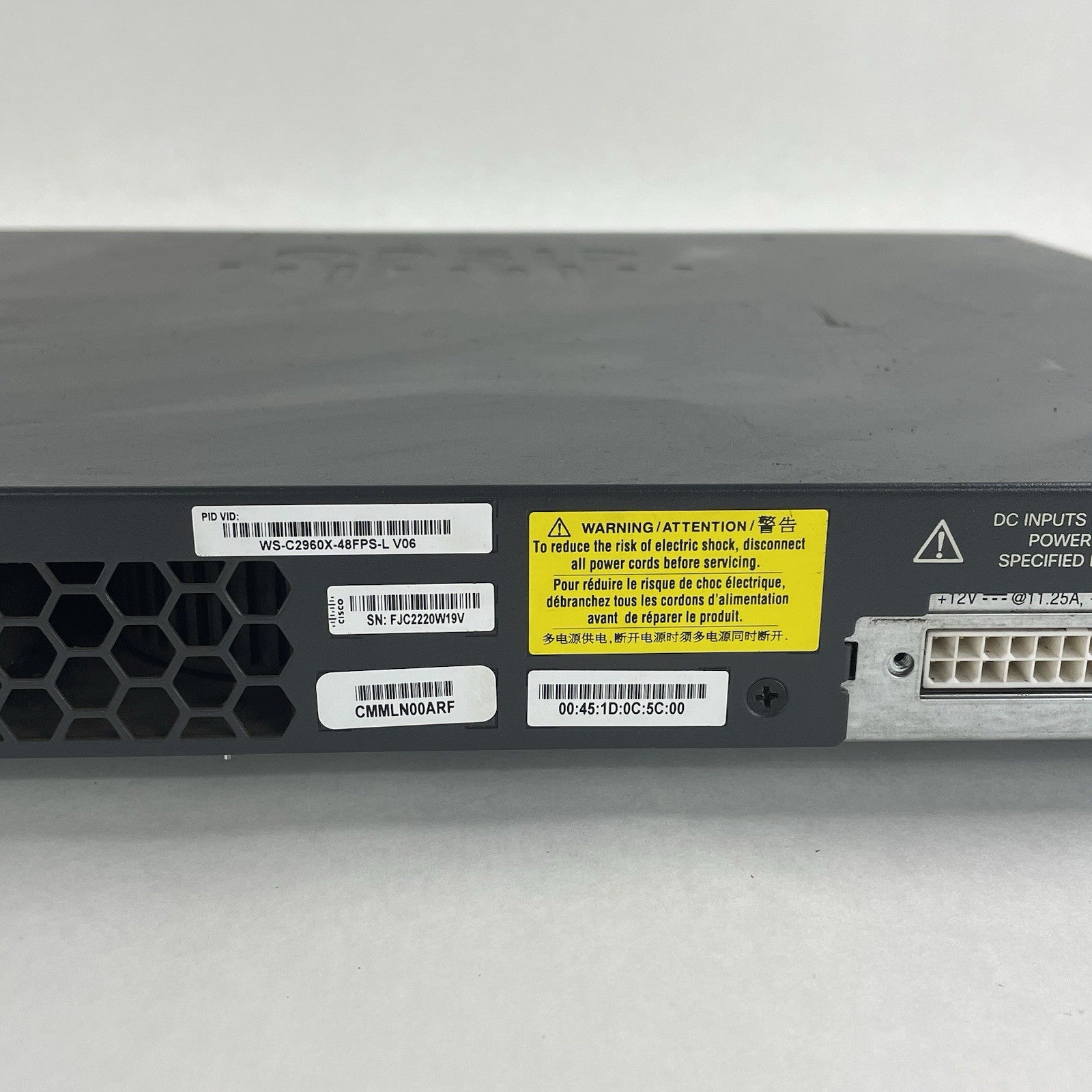 Cisco WS-C2960X-48FPS-L  48 port GIG POE+ Switch Tested & Reset8