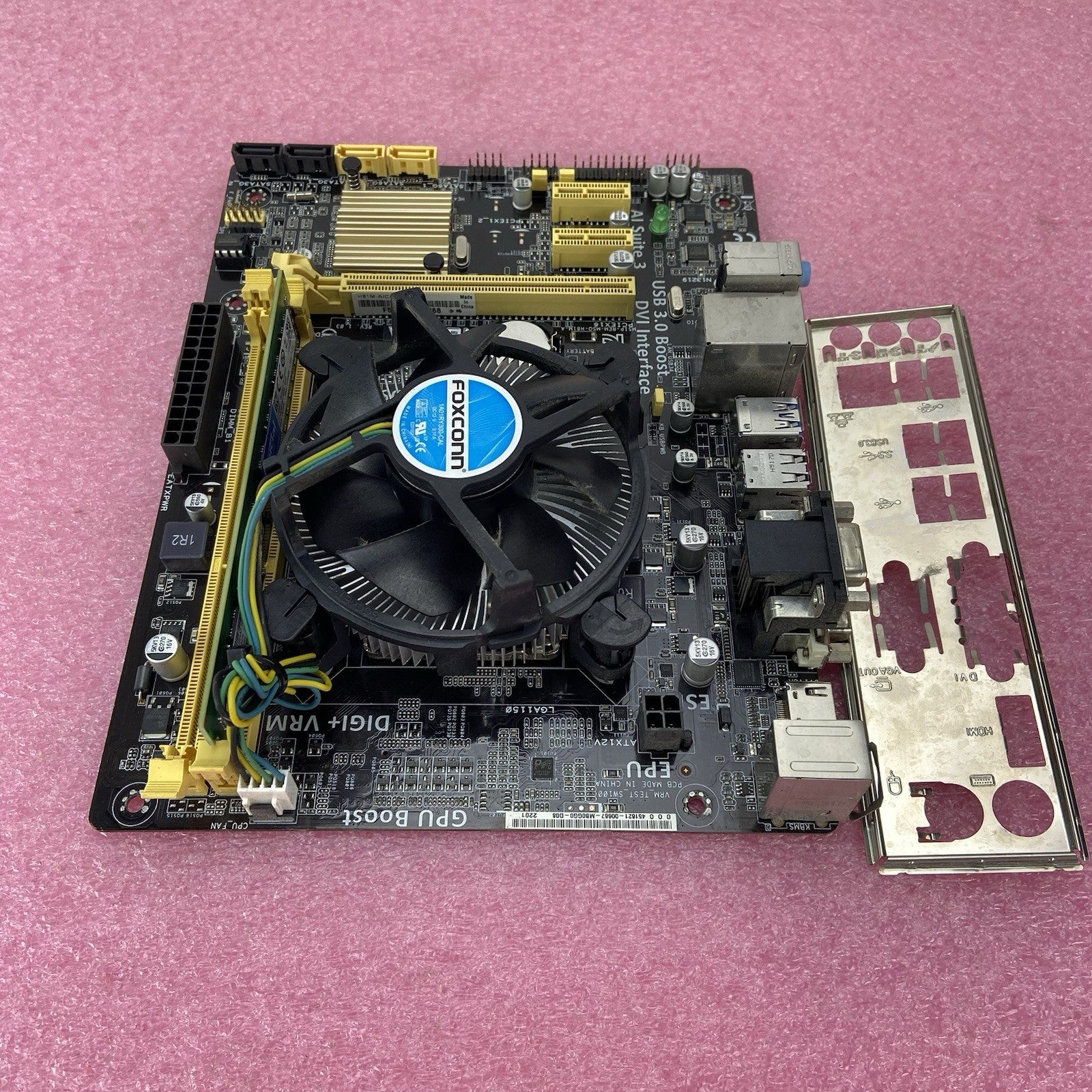 ASUS H81M-A Motherboard Intel Core i3-4160 3.6GHz 8GB RAM w/IO Shield 3