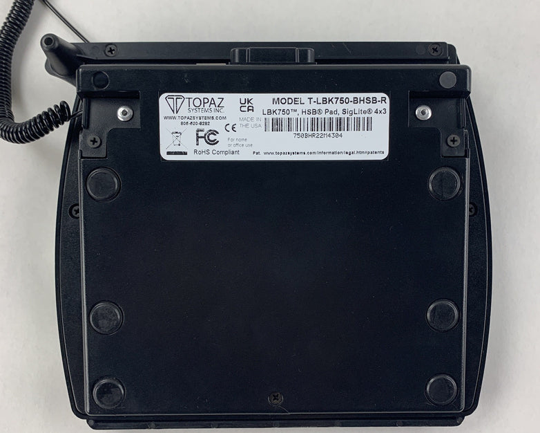 Topaz T-LBK750-BHSB-R Signature Pad Tested w/ Stylus